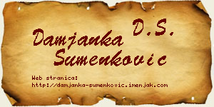 Damjanka Šumenković vizit kartica